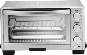 toaster oven with stainless steel interior